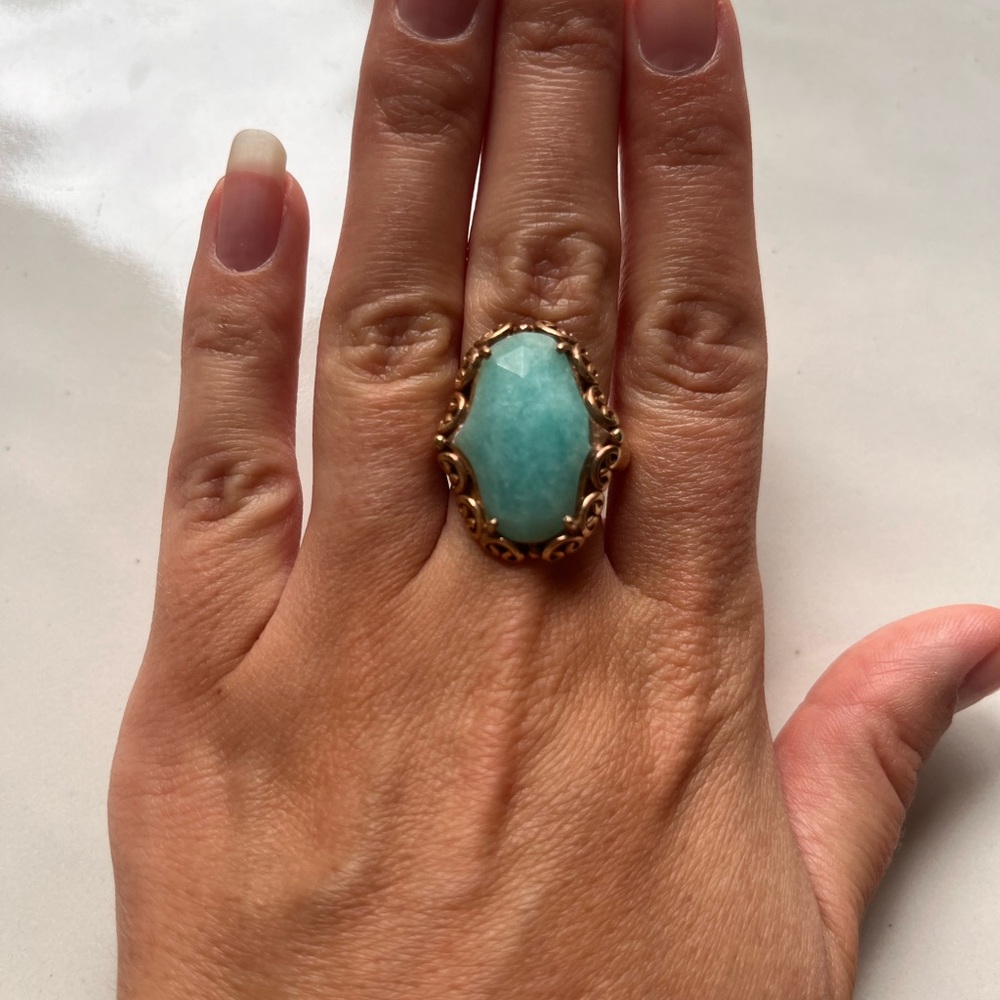 Chan Luu Gold and Turquoise Ring